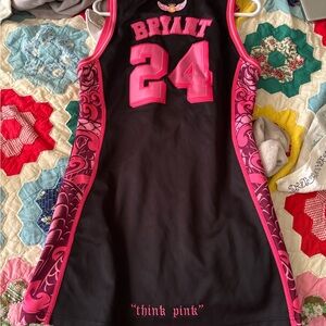 Black and Pink Basketball Jersey